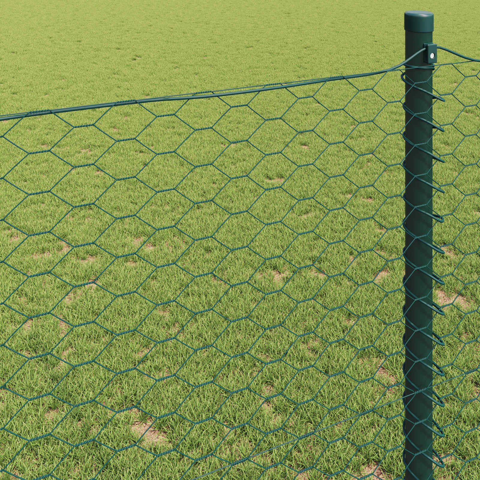 Recinzione Esagonale Verde 1,4 x 10 m PVC | homemem39