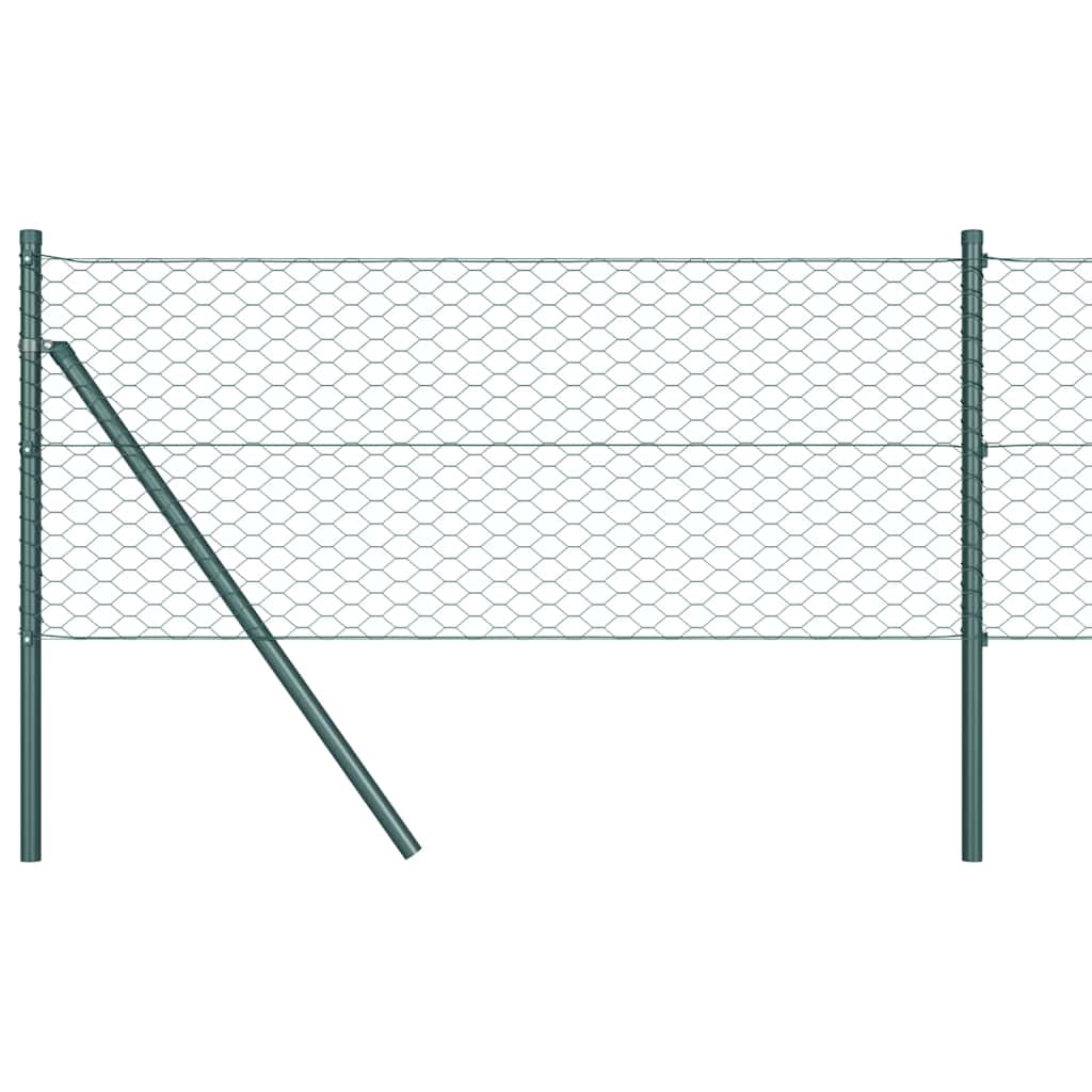 Recinzione Esagonale Verde 0,8 x 25 m PVC