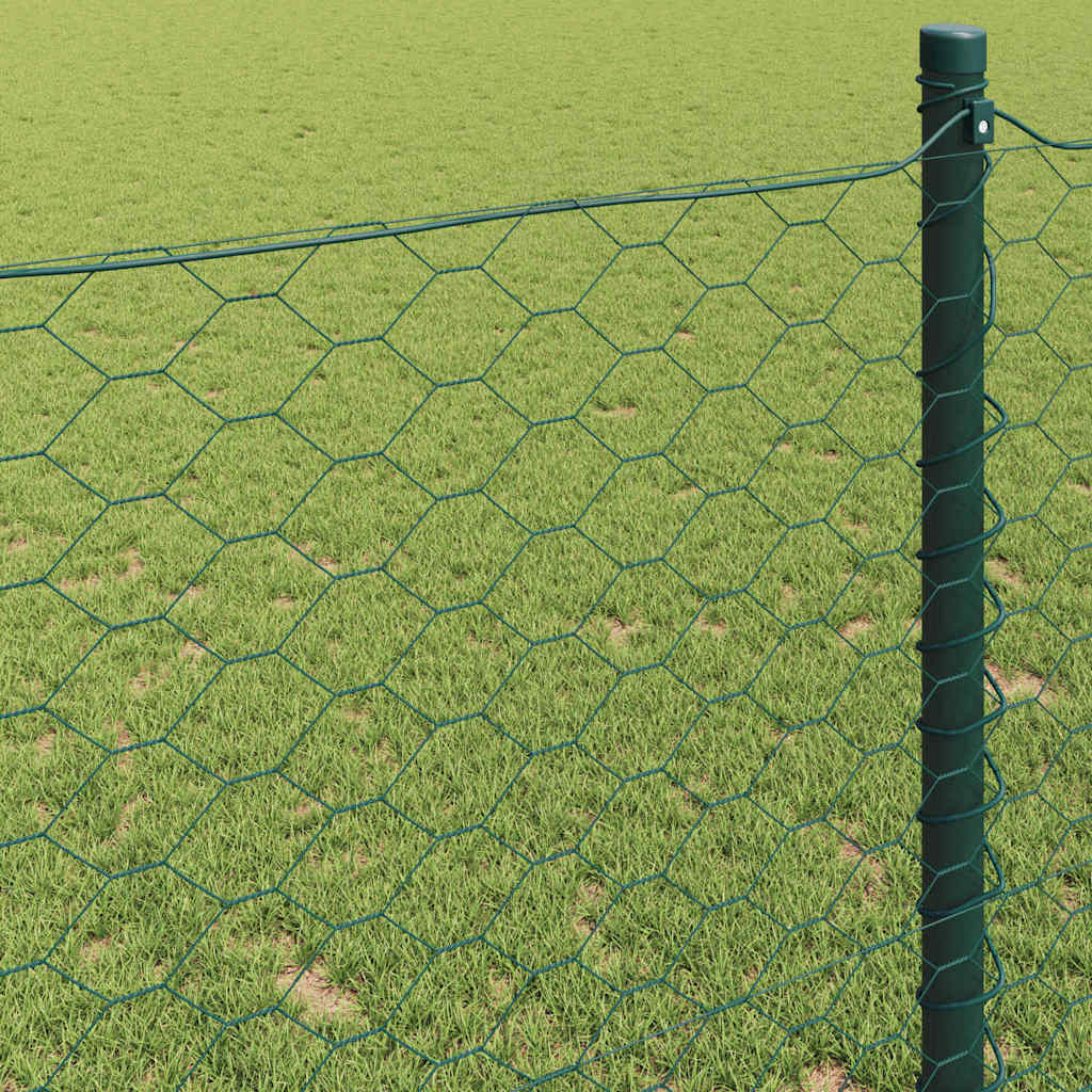Recinzione Esagonale Verde 0,6 x 50 m PVC