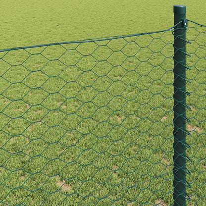 Recinzione Esagonale Verde 1,6 x 50 m PVC | homemem39