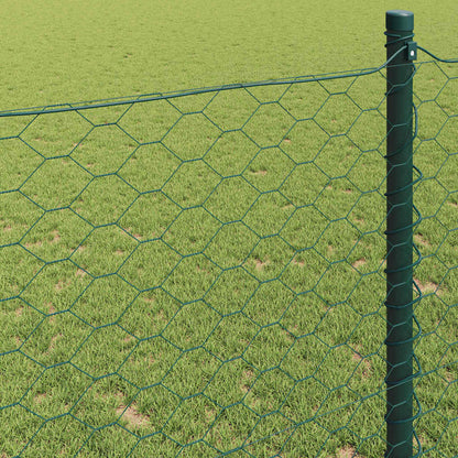 Recinzione Esagonale Verde 0,5 x 100 m PVC | homemem39
