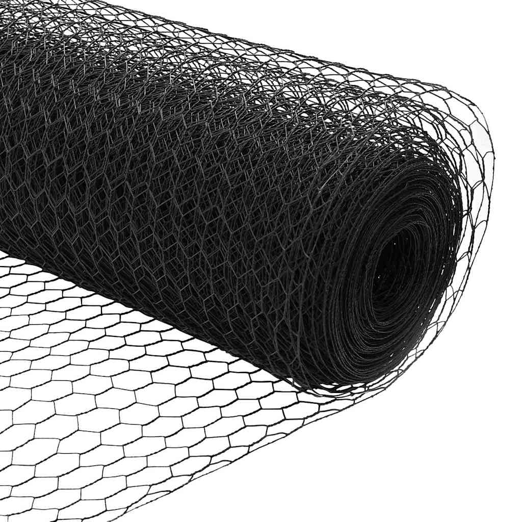 Recinzione Esagonale Grigio 0.5 x 10 m Acciaio