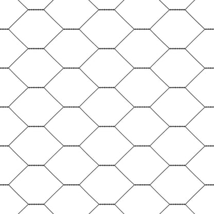 Recinzione Esagonale Grigio 0,5 x 10 m PVC | homemem39