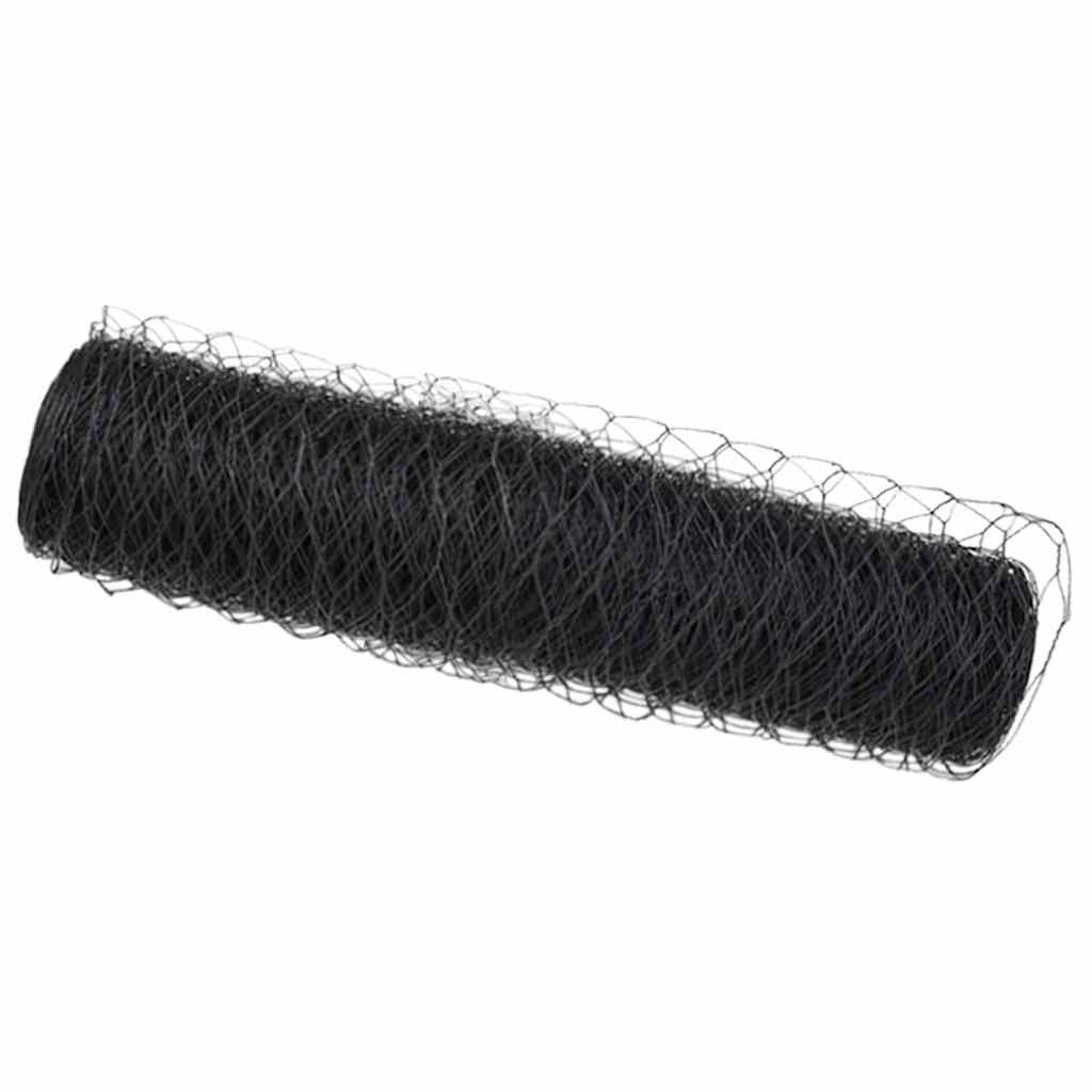 Recinzione Esagonale Grigio 0,8 x 10 m PVC | homemem39