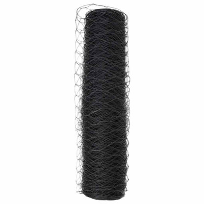 Recinzione Esagonale Grigio 0,8 x 10 m PVC | homemem39