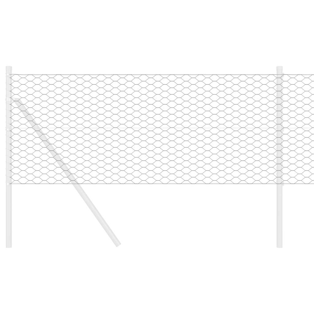 Recinzione Esagonale Grigio 0,8 x 10 m PVC | homemem39