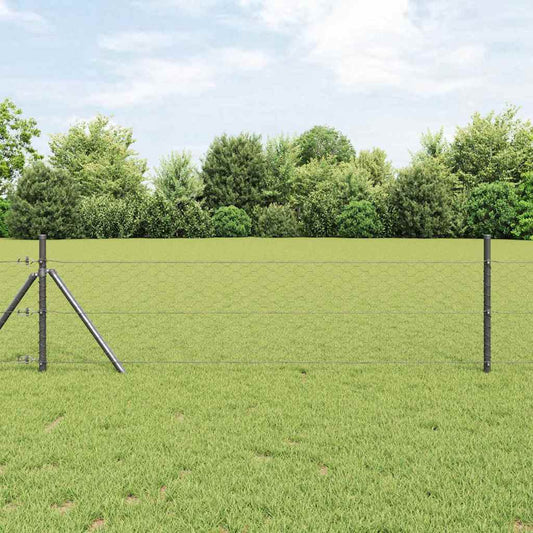 Recinzione Esagonale Grigio 1,6 x 10 m PVC | homemem39