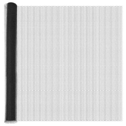 Recinzione Esagonale Grigio 1,6 x 10 m PVC | homemem39