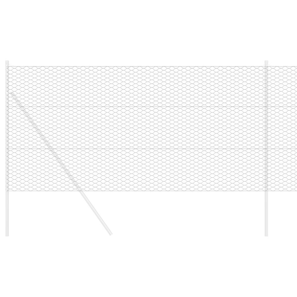 Recinzione Esagonale Grigio 1,4 x 100 m PVC