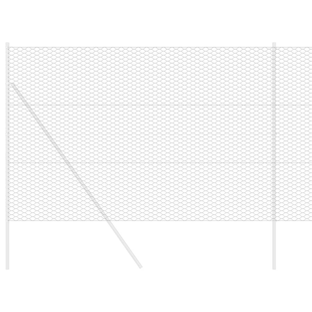 Recinzione Esagonale Grigio 1,5 x 100 m PVC