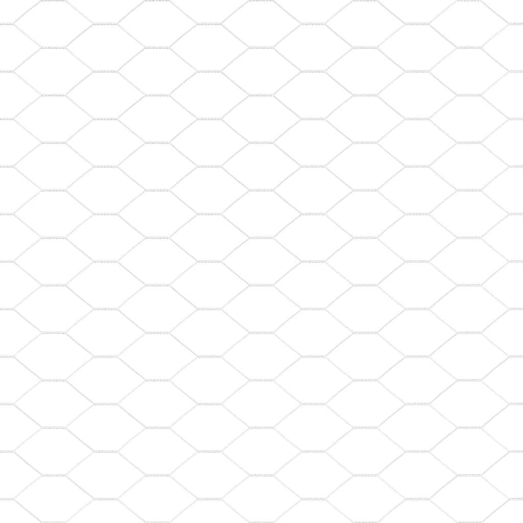 Recinzione Esagonale Argento 0,4 x 10 m Acciaio zincato