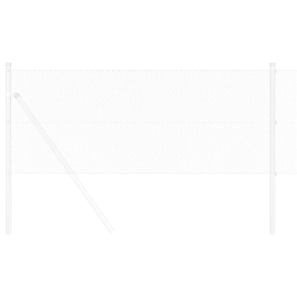 Recinzione Esagonale Argento 0,5 x 10 m Acciaio zincato