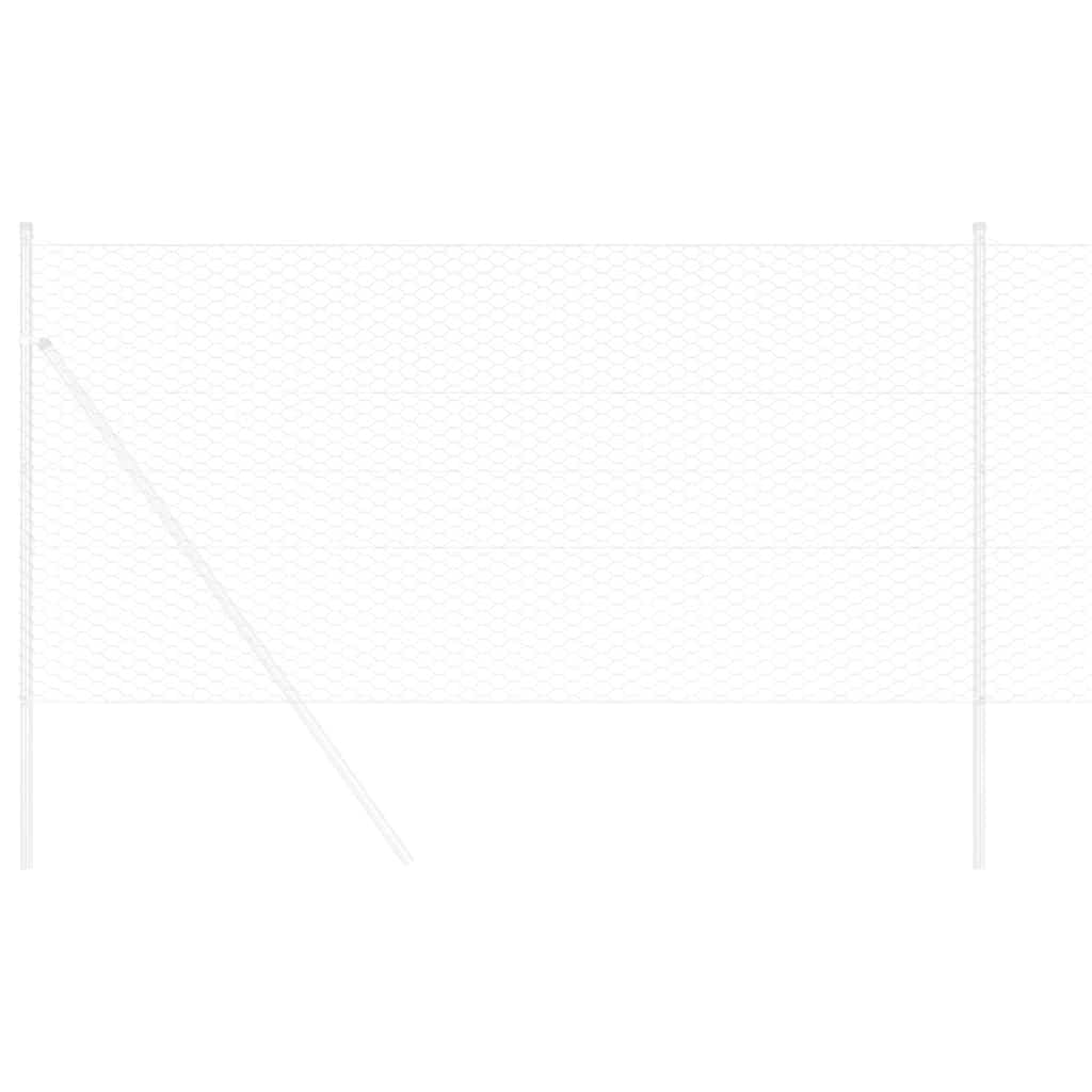 Recinzione Esagonale Argento 0.6 x 10 m Acciaio zincato