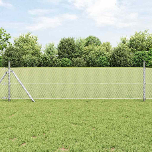 Recinzione Esagonale Argento 0,8 x 25 m Acciaio zincato | homemem39
