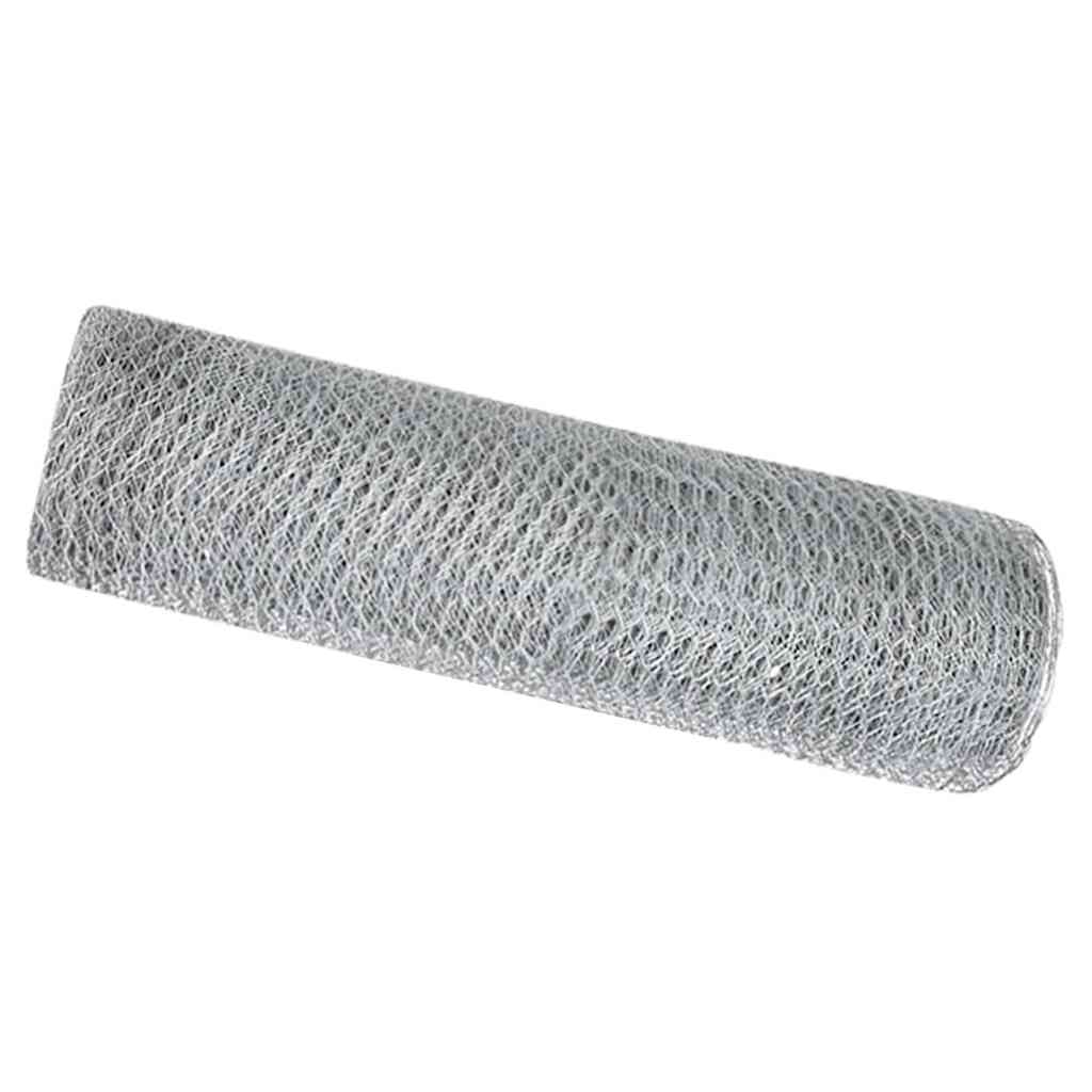 Recinzione Esagonale Argento 0,8 x 25 m Acciaio zincato | homemem39