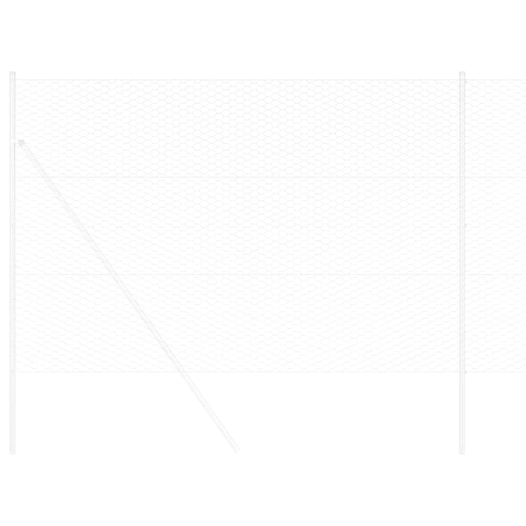 Recinzione Esagonale Argento 1,6 x 25 m Acciaio zincato