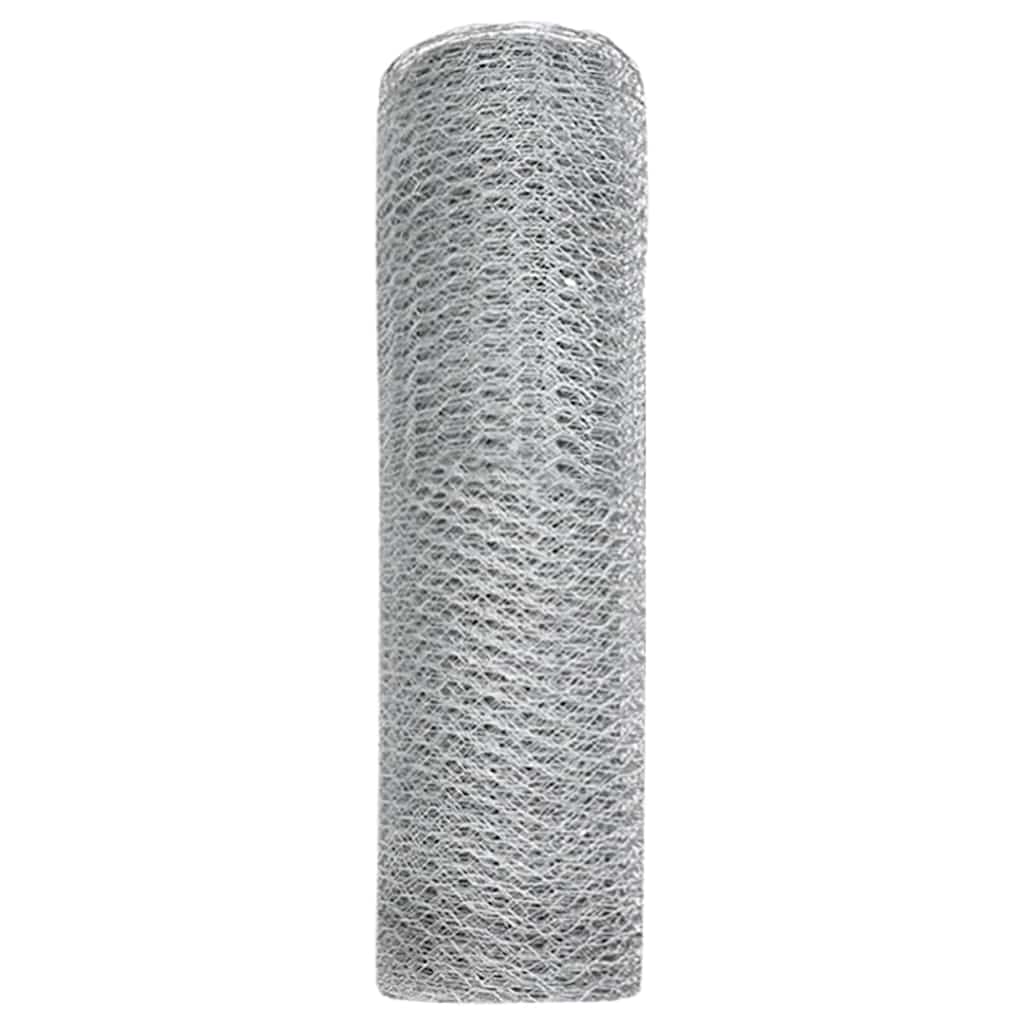 Recinzione Esagonale Argento 0,5 x 50 m Acciaio zincato | homemem39