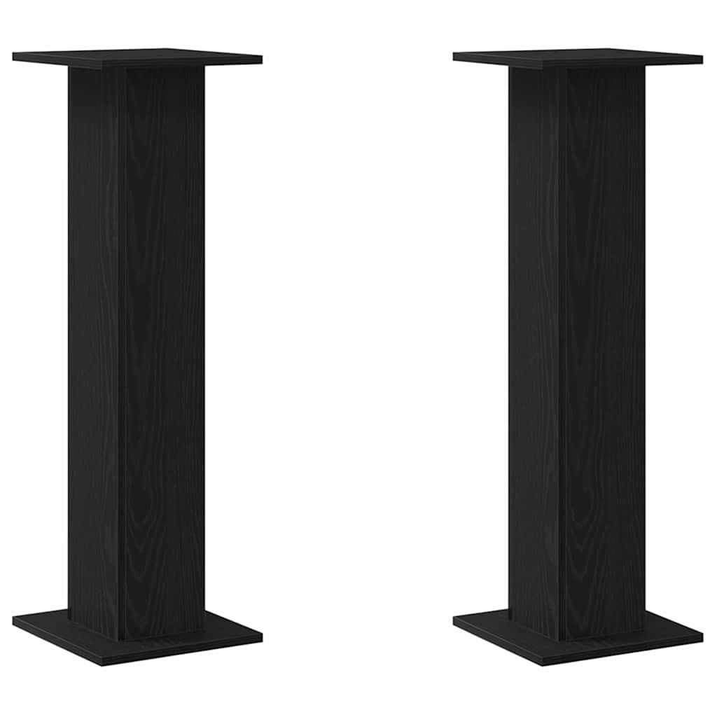 Supporto per piante 2 pcs Rovere Nero 30 x 30 x 95 cm | homemem39