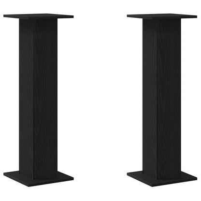 Supporto per piante 2 pcs Rovere Nero 30 x 30 x 95 cm | homemem39