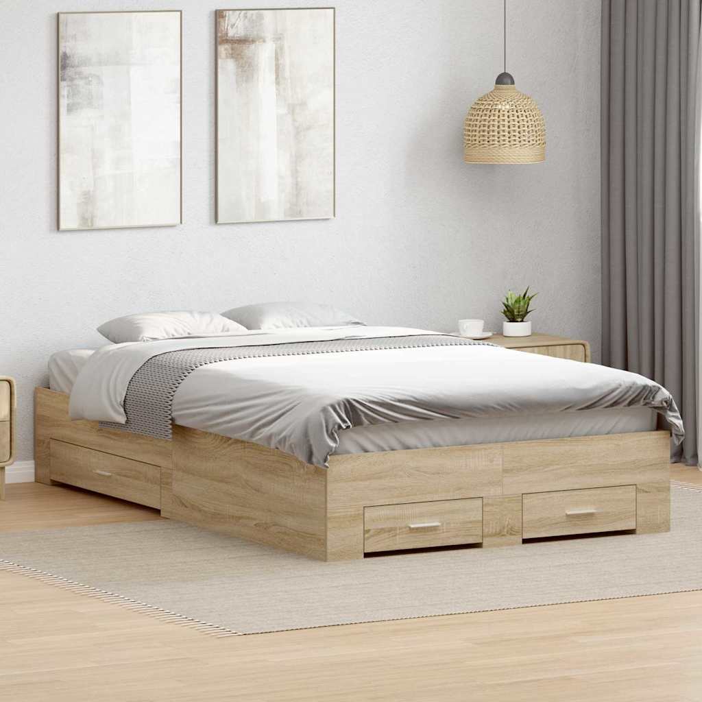 Struttura del letto Marrone 120 x 190 cm Legno multistrato