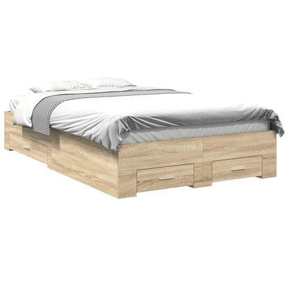 Struttura del letto Marrone 120 x 190 cm Legno multistrato