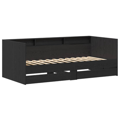 Letto Giorno con cassetto Grigio 90 x 200 cm Legno multistrato