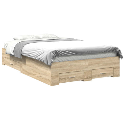Struttura del letto Marrone 140 x 200 cm Legno multistrato | homemem39