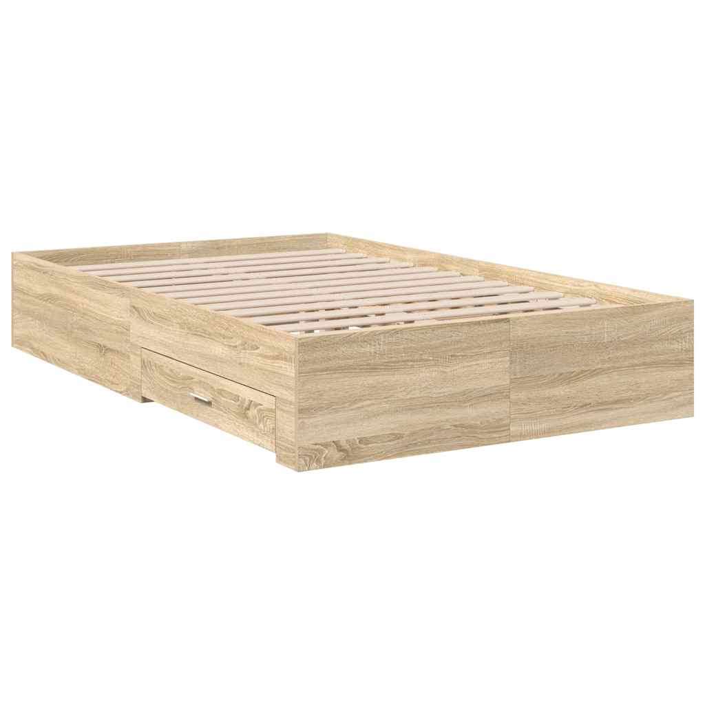Struttura del letto Marrone 140 x 200 cm Legno multistrato | homemem39