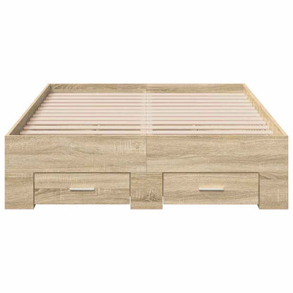 Struttura del letto Marrone 140 x 200 cm Legno multistrato - homemem39