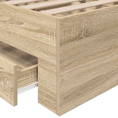 Struttura del letto Marrone 90 x 190 cm Legno multistrato - homemem39