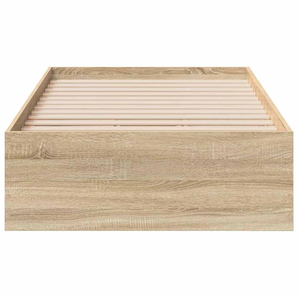 Struttura del letto Marrone 90 x 190 cm Legno multistrato - homemem39