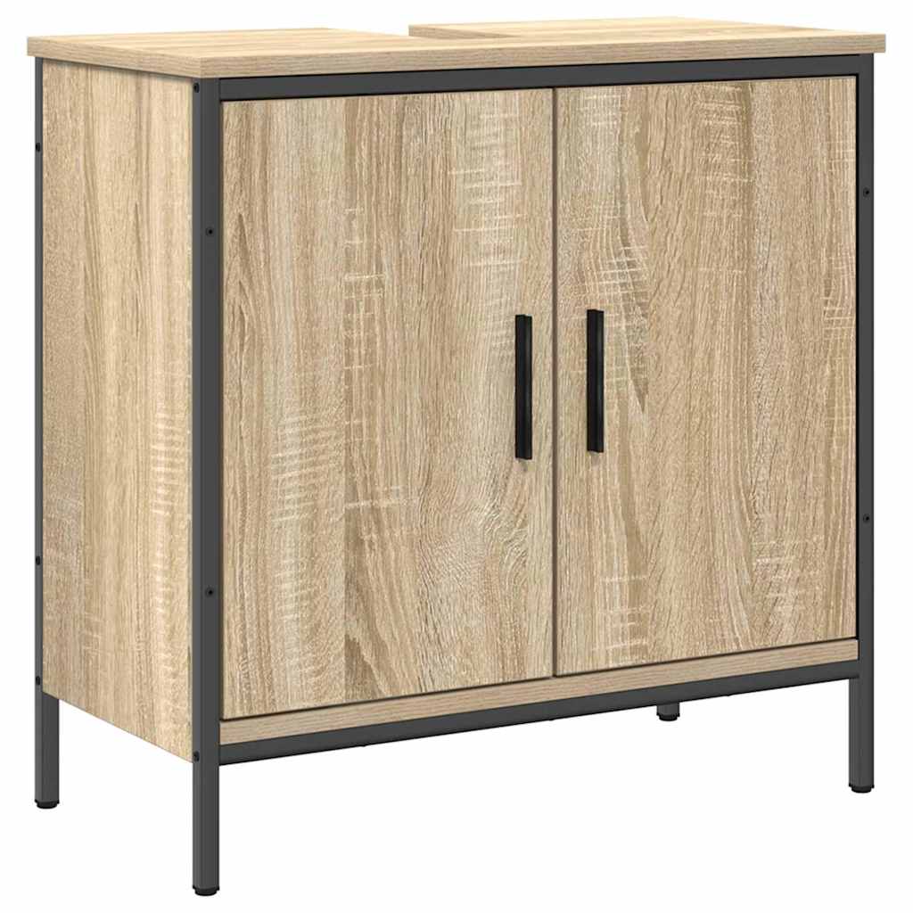 Set di mobili per il bagno 2 pcs Marrone Legno multistrato | homemem39