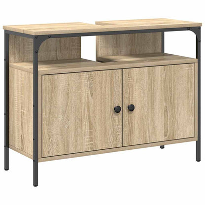 Set di mobili per il bagno 3 pcs Marrone Legno multistrato | homemem39