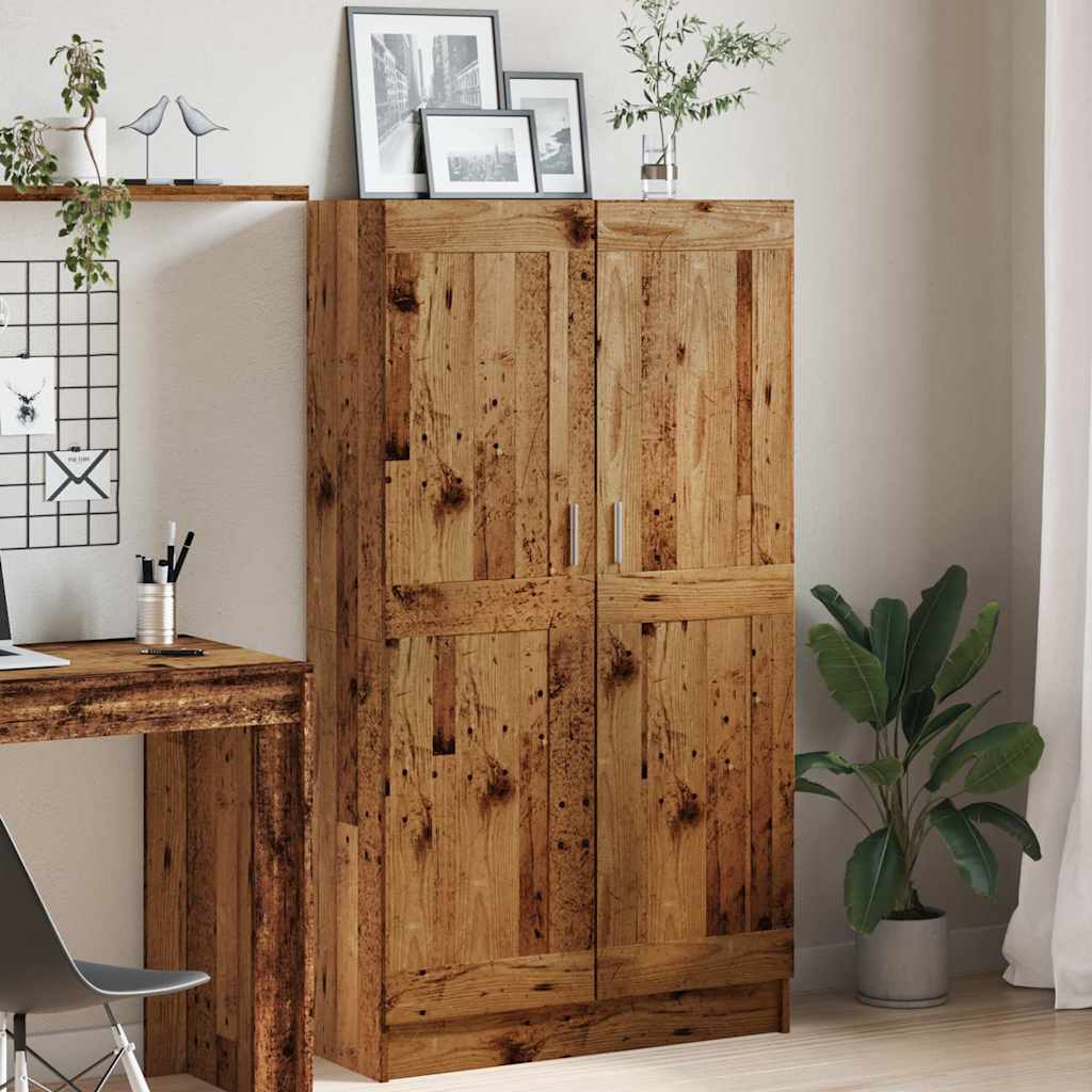 Libreria Legno Antico 82,5x30,5x150 cm in Legno Multistrato | homemem39