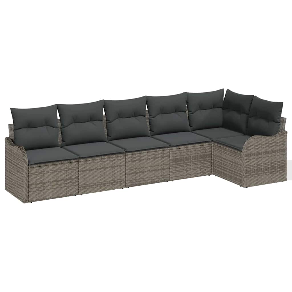 Set Divano da Giardino Grigio polyrattan | homemem39