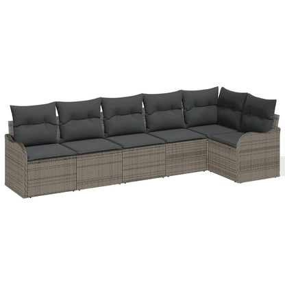 Set Divano da Giardino Grigio polyrattan | homemem39