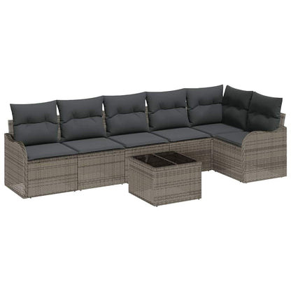 Set Divano da Giardino Grigio polyrattan | homemem39