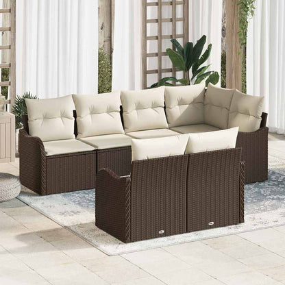 Set Divano da Giardino Marrone polyrattan | homemem39