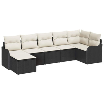 Set Divano da Giardino Nero polyrattan | homemem39
