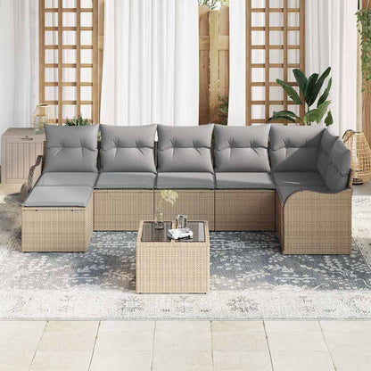 Set Divano da Giardino Beige polyrattan | homemem39