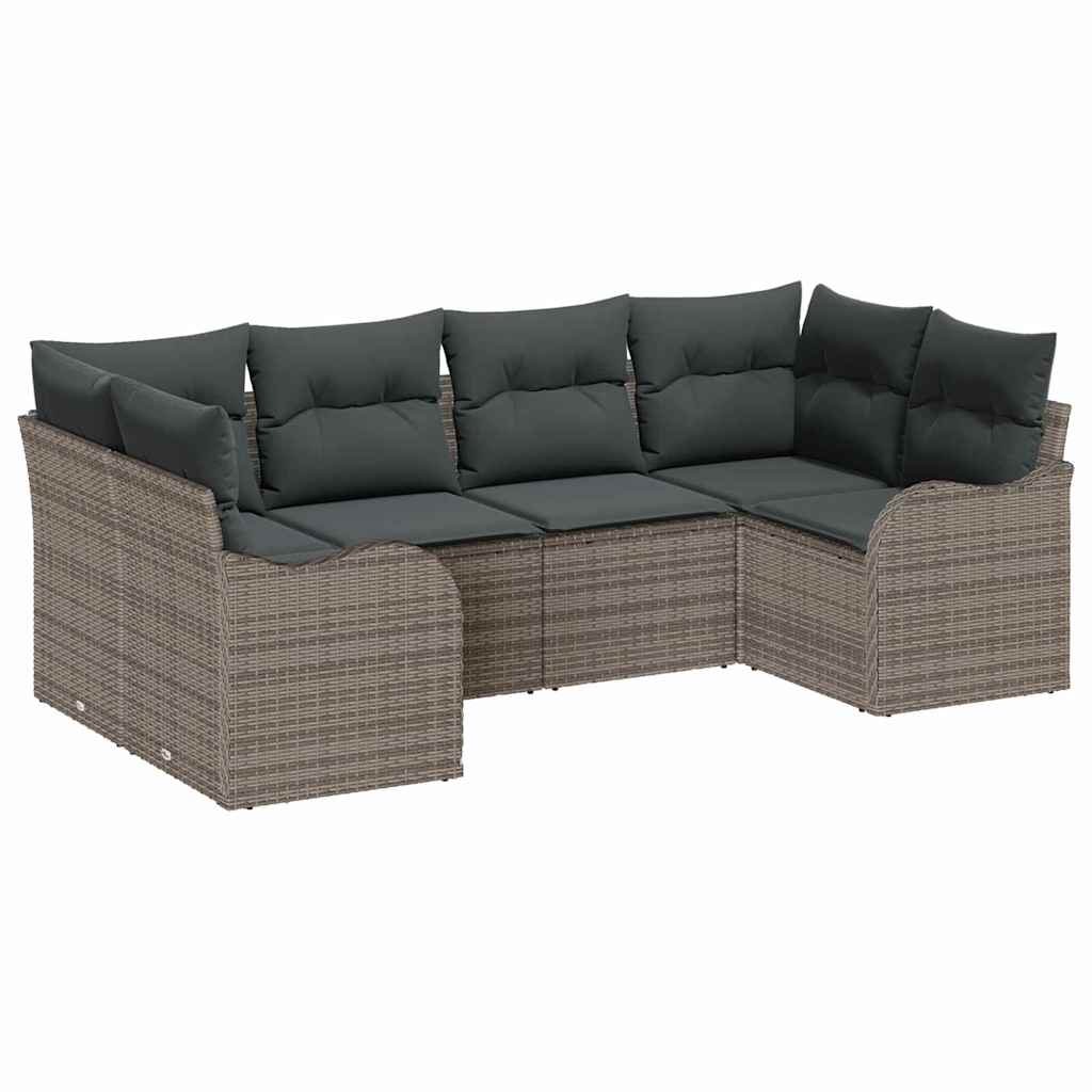 Set Divano da Giardino Grigio polyrattan | homemem39