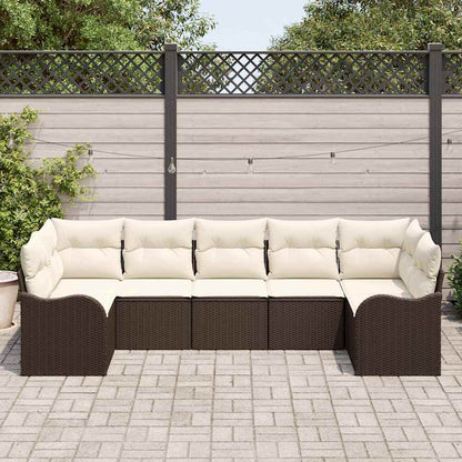 Set Divano da Giardino Marrone polyrattan | homemem39