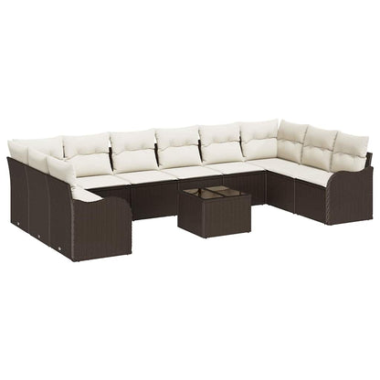 Set Divano da Giardino Marrone 55 x 55 x 37 cm polyrattan | homemem39