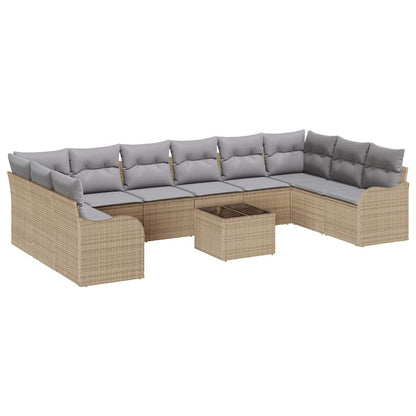Set Divano da Giardino Beige 55 x 55 x 37 cm polyrattan | homemem39