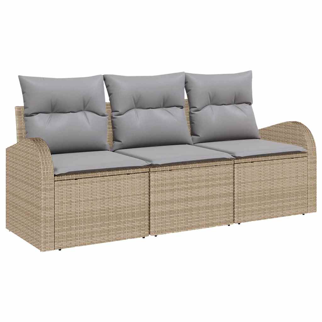 Set Divano da Giardino Beige polyrattan | homemem39