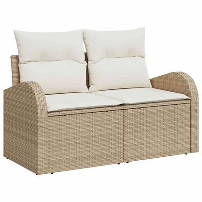 Set Divano da Giardino 5 pcs Beige 55 x 55 x 37 cm Poly Rattan