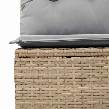 Set Divano da Giardino 7 pcs Beige 55 x 55 x 37 cm Poly Rattan
