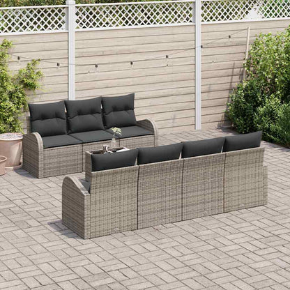 Set Divano da Giardino Grigio 55 x 55 x 37 cm polyrattan | homemem39
