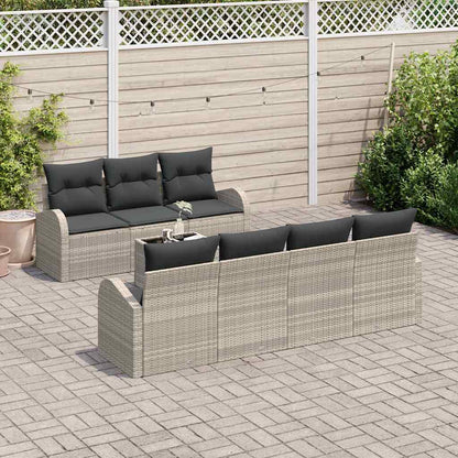 Set Divano da Giardino Grigio chiaro 55 x 55 x 37 cm polyrattan | homemem39