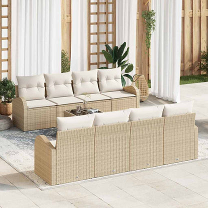 Set Divano da Giardino Beige 55 x 55 x 37 cm polyrattan | homemem39